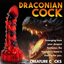Demon Rising Scaly Dragon Silicone Dildo -Boyz Shop AH267 02