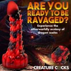 Demon Rising Scaly Dragon Silicone Dildo -Boyz Shop AH267 06