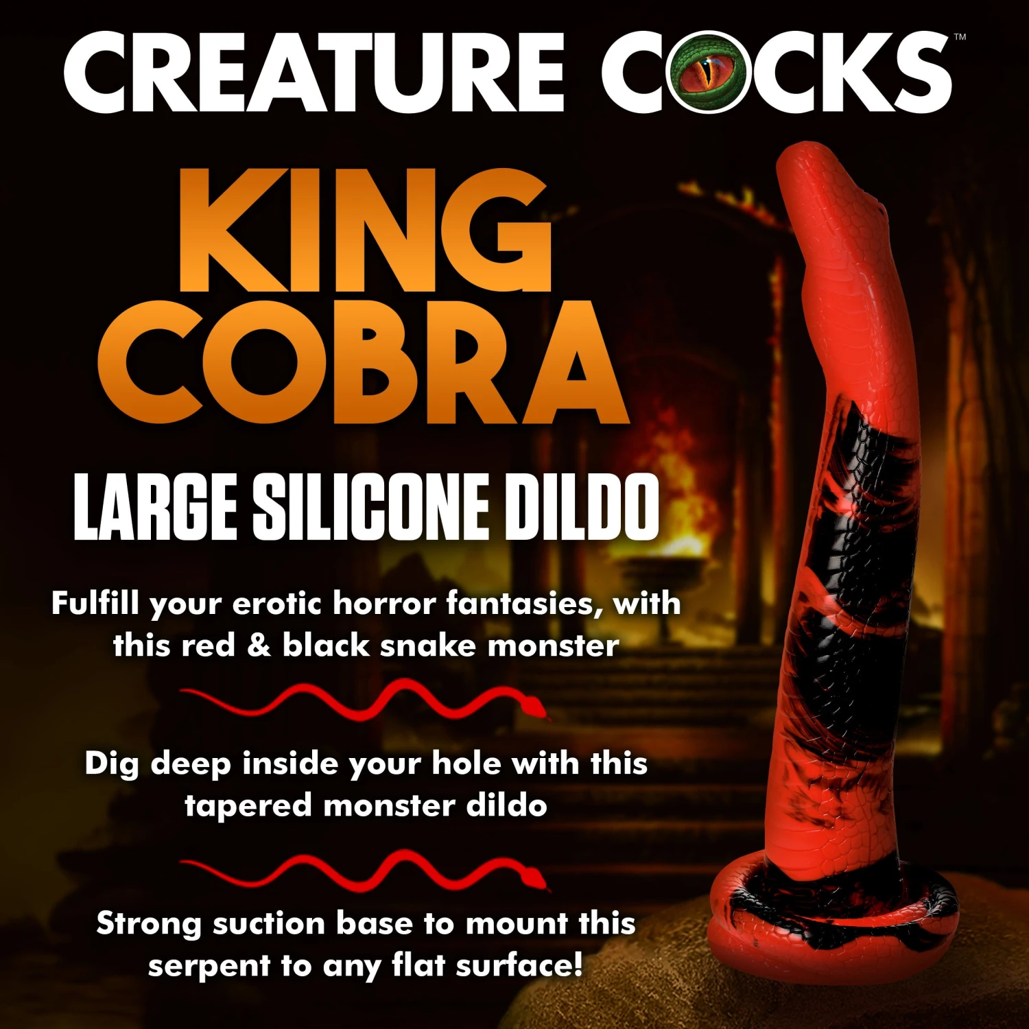 Giant King Cobra Silicone Dildo 4 Giant King Cobra Silicone Dildo - Image 4
