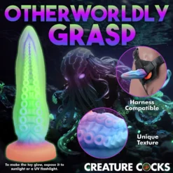 Tenta-Cock Glow-in-the-Dark Silicone Dildo -Boyz Shop AH289 05