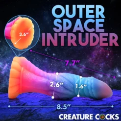 Galactic Cock Alien Creature Glow-in-the-Dark Silicone Dildo -Boyz Shop AH290 03