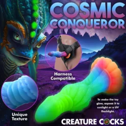 Galactic Cock Alien Creature Glow-in-the-Dark Silicone Dildo -Boyz Shop AH290 05