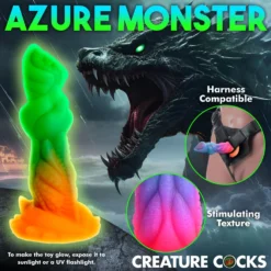 Aqua-Cock Glow-In-The-Dark Silicone Dildo -Boyz Shop AH291 06