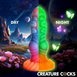 Alien Invader Glow-In-The-Dark Silicone Dildo -Boyz Shop AH292 04