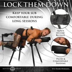 Master Series Obedience Chair With Sex Machine -Boyz Shop AH298 02M