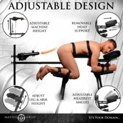 Master Series Obedience Chair With Sex Machine -Boyz Shop AH298 07M