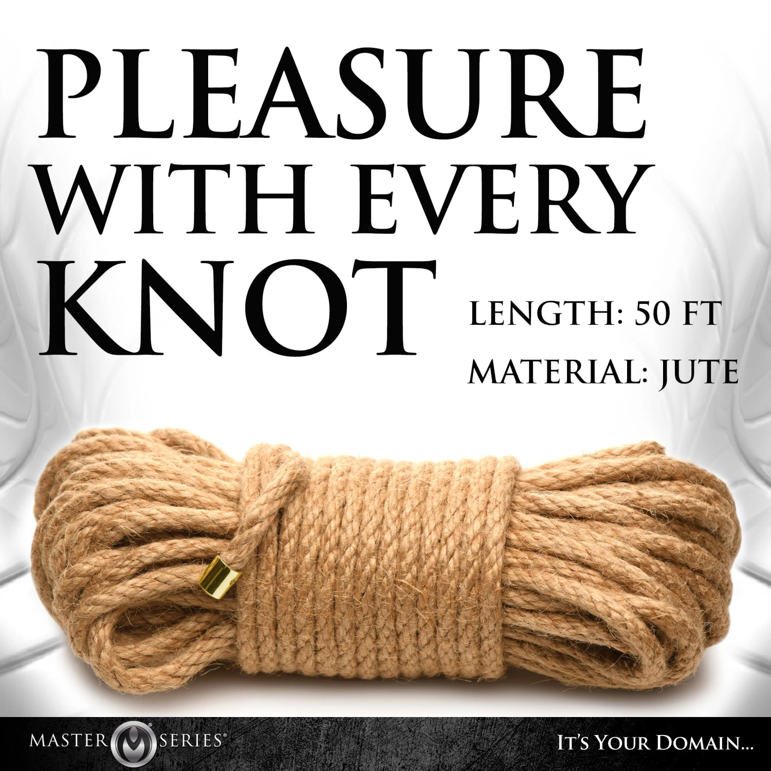 Master Series 50ft Premium Braided Jute Bondage Rope 4 Master Series 50ft Premium Braided Jute Bondage Rope - Image 4