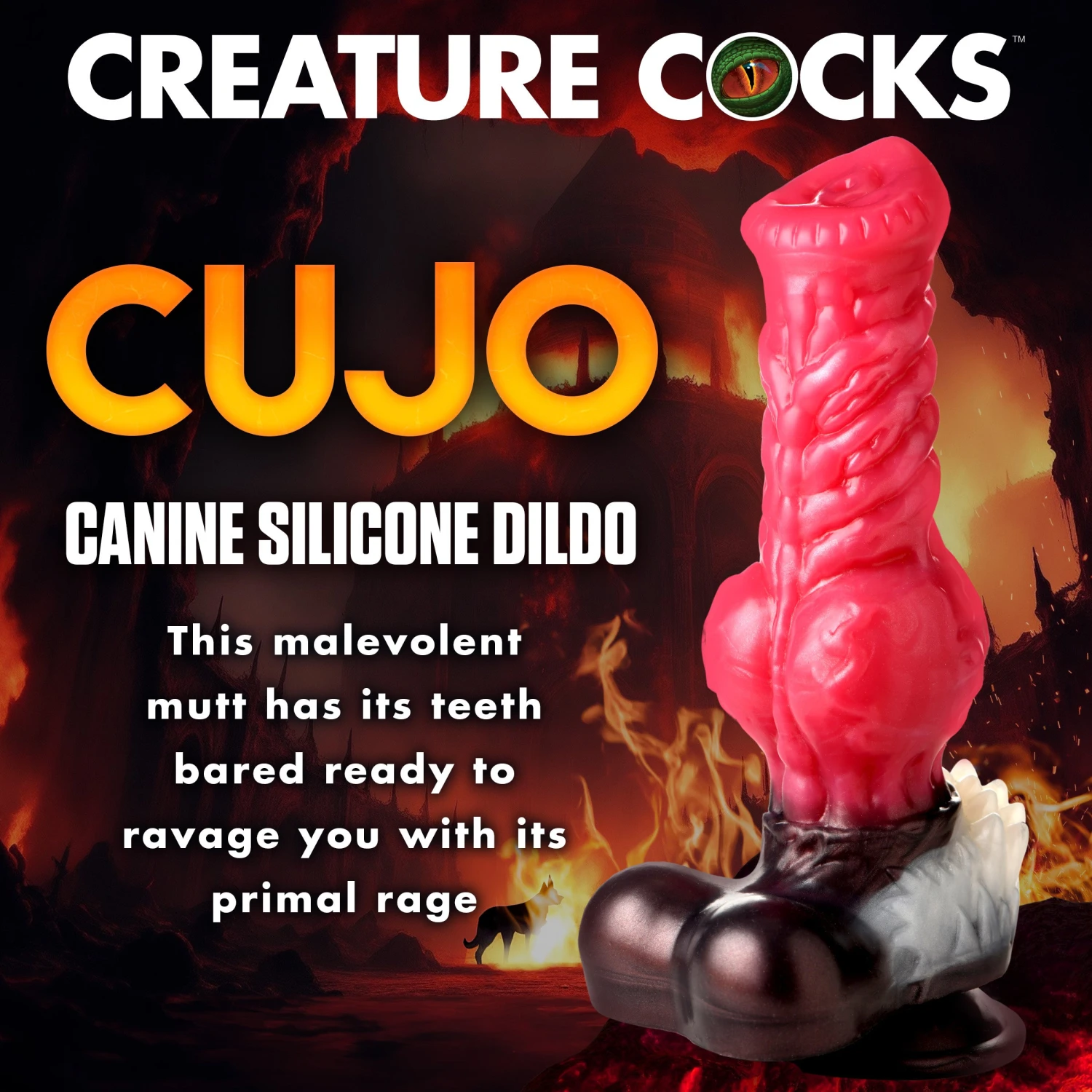 Cujo Canine Silicone Dildo 2 Cujo Canine Silicone Dildo - Image 2