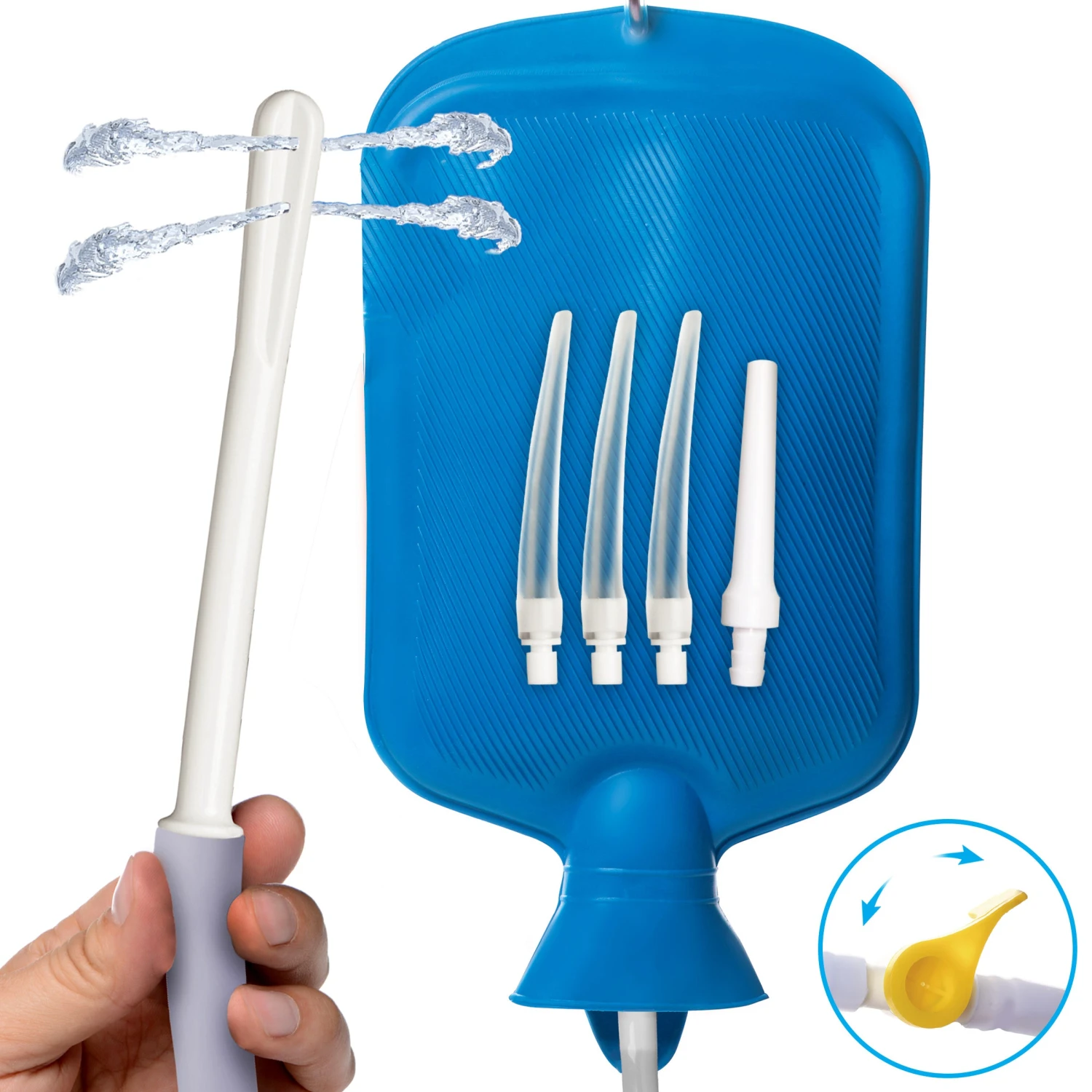 Deluxe Shower Enema Kit With 5 Tips 1 Deluxe Shower Enema Kit With 5 Tips