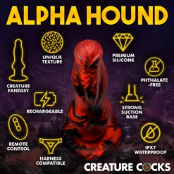 Hell Wolf Thrusting And Vibrating Silicone Dildo -Boyz Shop AH327 04