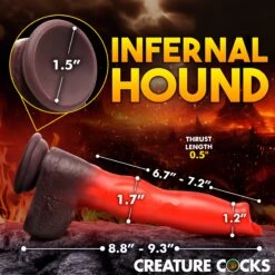 Ramming Hound Thrusting & Vibrating Silicone Dildo -Boyz Shop AH329 03