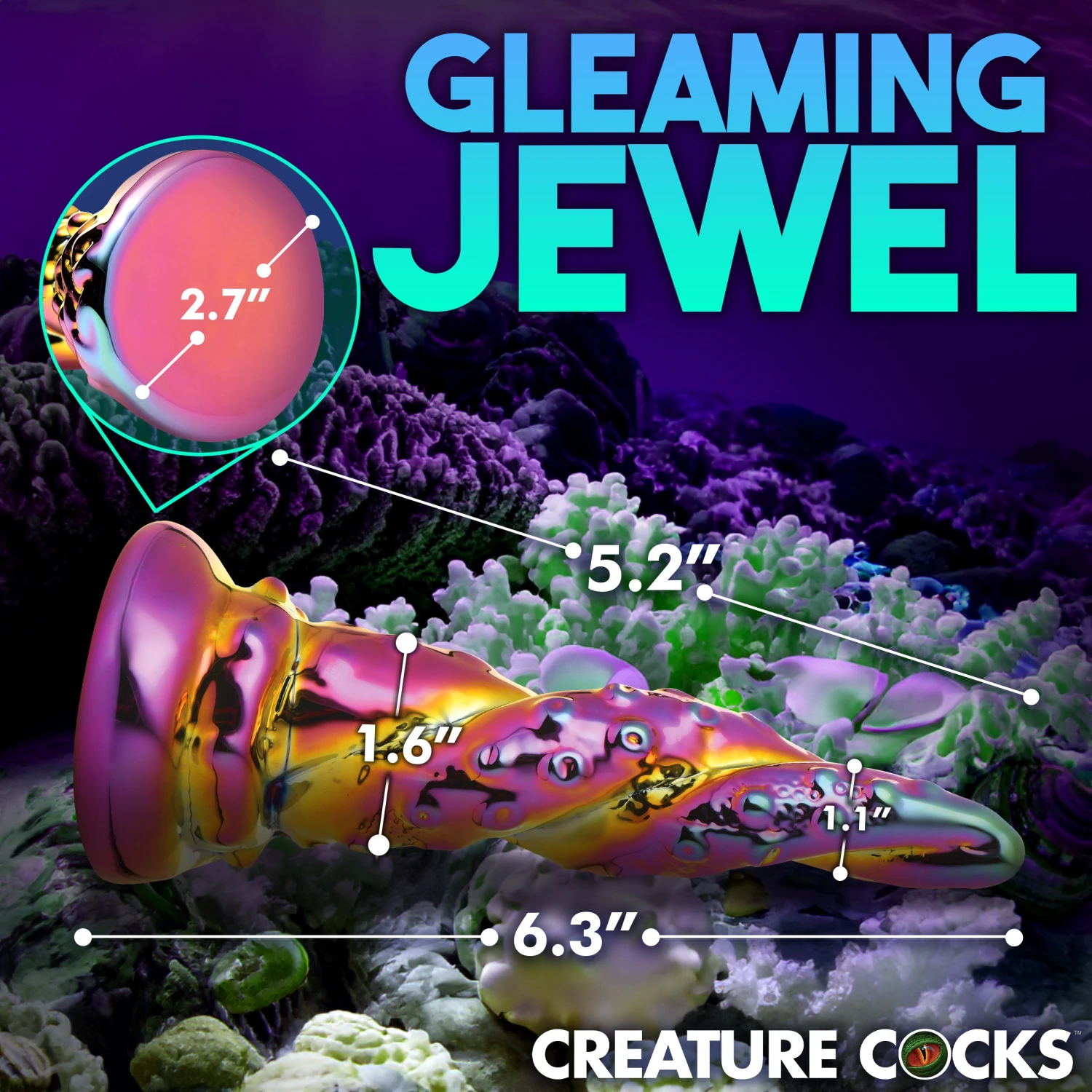 Enchantress Rainbow Glass Dildo 4 Enchantress Rainbow Glass Dildo - Image 4