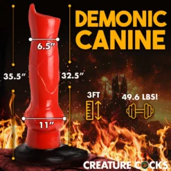 Giant Hell-Hound Canine 3ft Dildo 15 Giant Hell-Hound Canine 3ft Dildo -Boyz Shop AH344 03