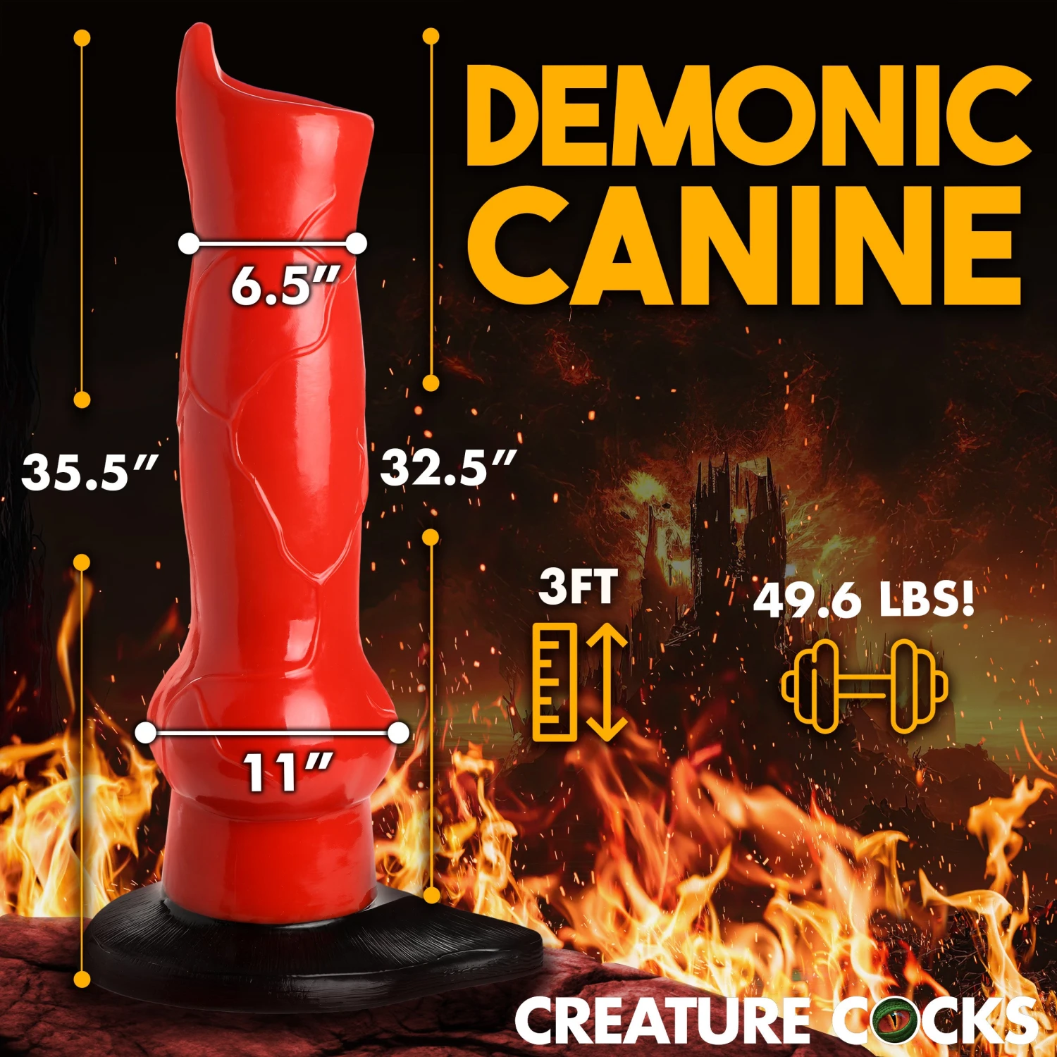 Giant Hell-Hound Canine 3ft Dildo 4 Giant Hell-Hound Canine 3ft Dildo - Image 4