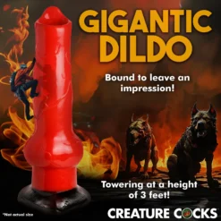 Giant Hell-Hound Canine 3ft Dildo 17 Giant Hell-Hound Canine 3ft Dildo -Boyz Shop AH344 05