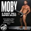 Black Moby Huge 2 Foot Tall Super Dildo
