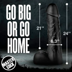 Black Moby Huge 2 Foot Tall Super Dildo 15 Black Moby Huge 2 Foot Tall Super Dildo -Boyz Shop AH345 Black 03