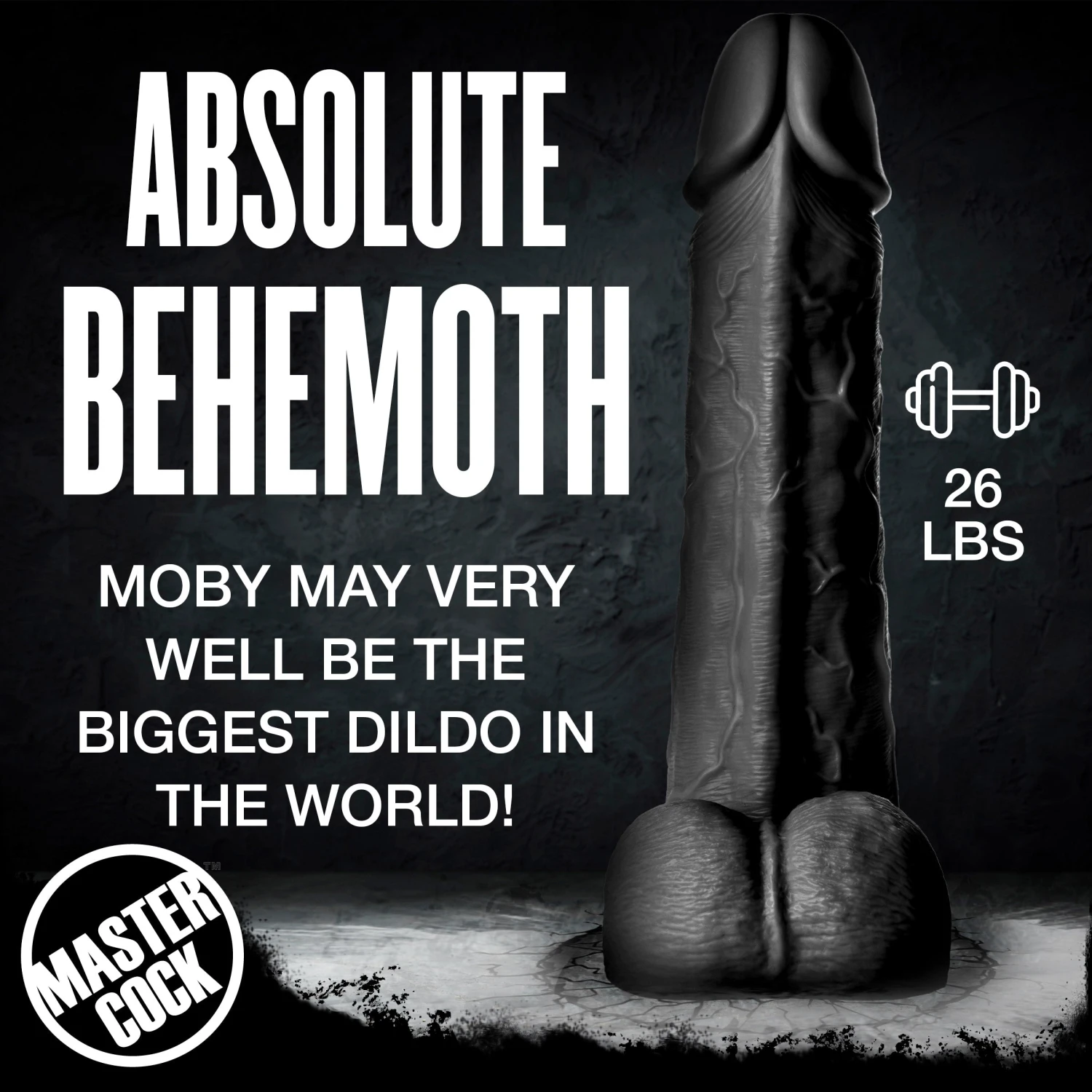 Black Moby Huge 2 Foot Tall Super Dildo 5 Black Moby Huge 2 Foot Tall Super Dildo - Image 5