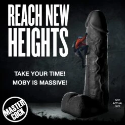 Black Moby Huge 2 Foot Tall Super Dildo 20 Black Moby Huge 2 Foot Tall Super Dildo -Boyz Shop AH345 Black 08
