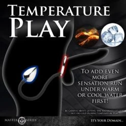 Master Series Tug And Plug Cock And Ball Ring With Anal Plug -Boyz Shop AH347 05