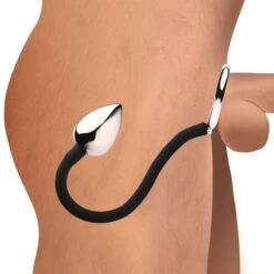 Master Series Tug And Plug Cock And Ball Ring With Anal Plug