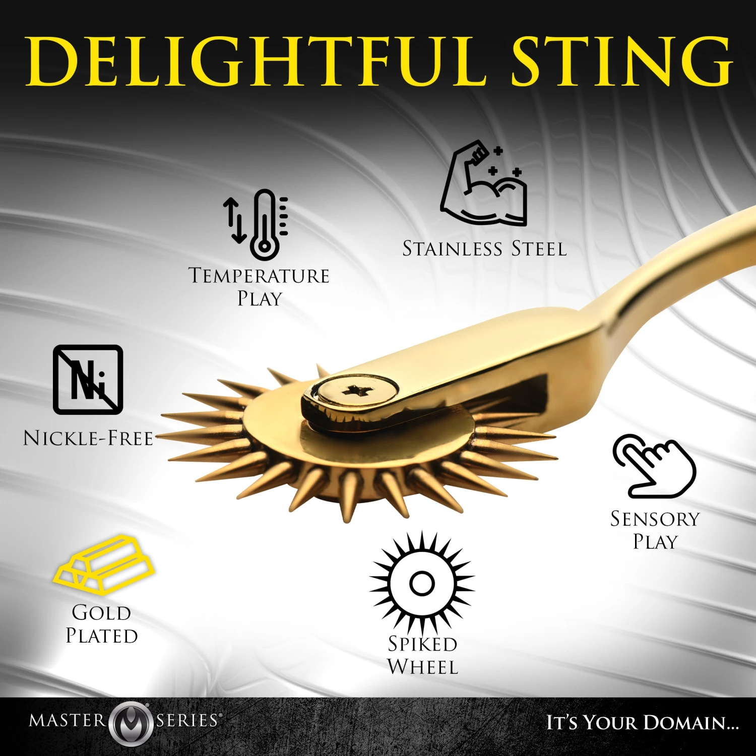 Master Series Gold Sensation Wartenberg Wheel 5 Master Series Gold Sensation Wartenberg Wheel - Image 5