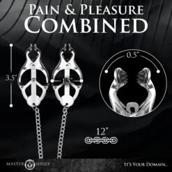 Master Series Primal Spiked Clover Nipple Clamps -Boyz Shop AH351 03