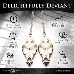 Master Series Primal Spiked Clover Nipple Clamps -Boyz Shop AH351 04