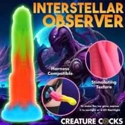 Tenta-Glow Glow-In-The-Dark Silicone Dildo 14 Tenta-Glow Glow-In-The-Dark Silicone Dildo -Boyz Shop AH352 06