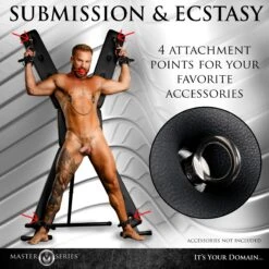 Master Series Deluxe St. Andrew's Cross 11 Master Series Deluxe St. Andrew's Cross -Boyz Shop AH354 05M