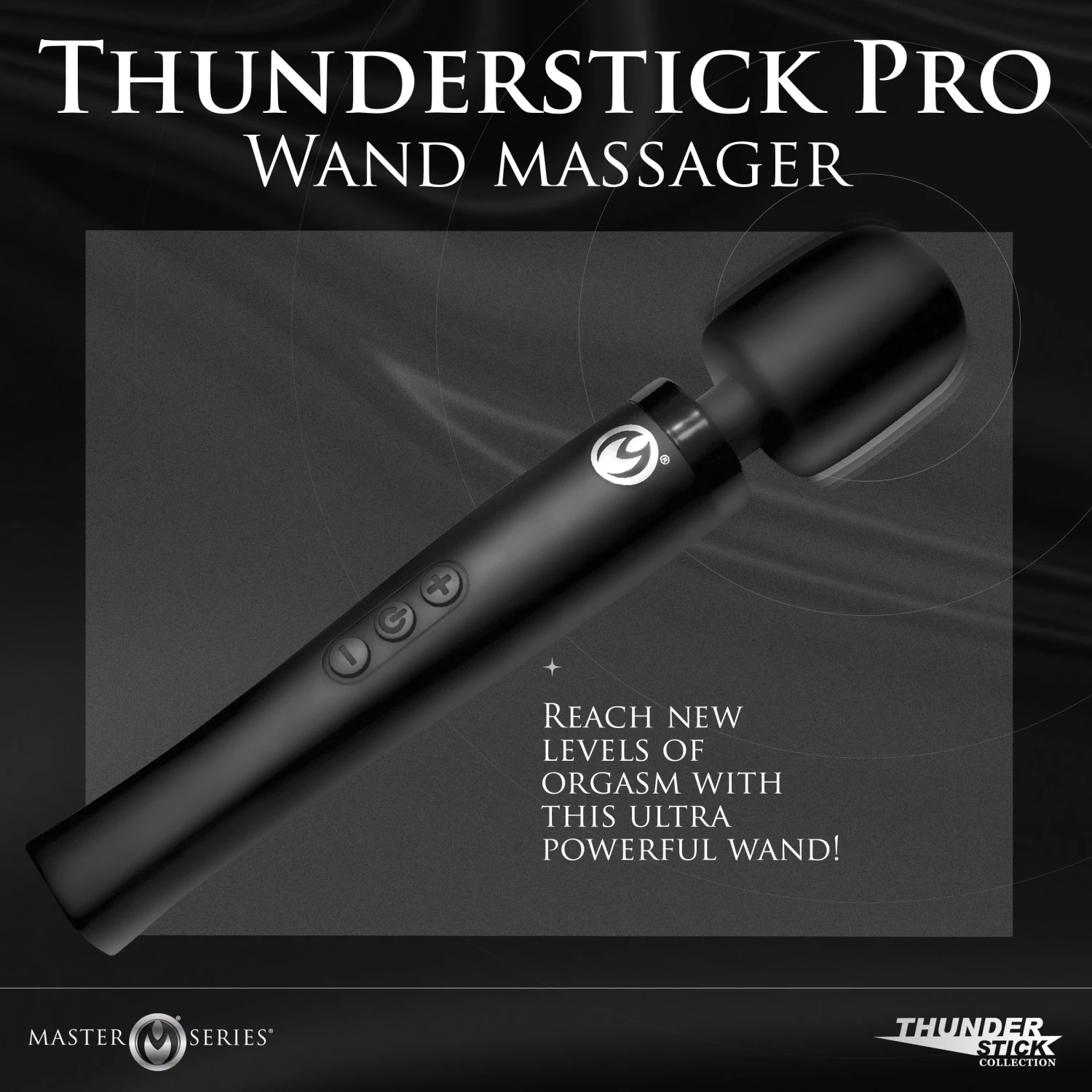 Master Series Thunderstick Pro Silicone Wand Massager 1 Master Series Thunderstick Pro Silicone Wand Massager