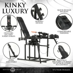 Master Series Leg Spreader Obedience Chair With Sex Machine 14 Master Series Leg Spreader Obedience Chair With Sex Machine -Boyz Shop AH363 06