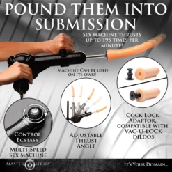 Master Series Leg Spreader Obedience Chair With Sex Machine 15 Master Series Leg Spreader Obedience Chair With Sex Machine -Boyz Shop AH363 08