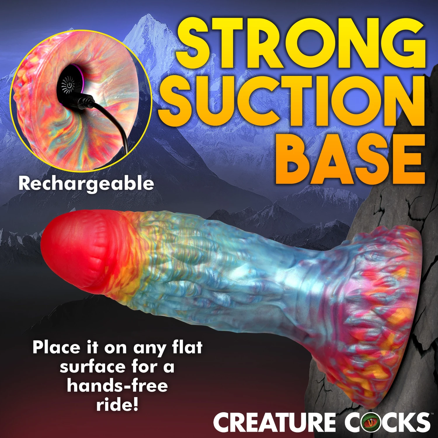 Rainbow Phoenix Vibrating Silicone Dildo With Remote 7 Rainbow Phoenix Vibrating Silicone Dildo With Remote - Image 7