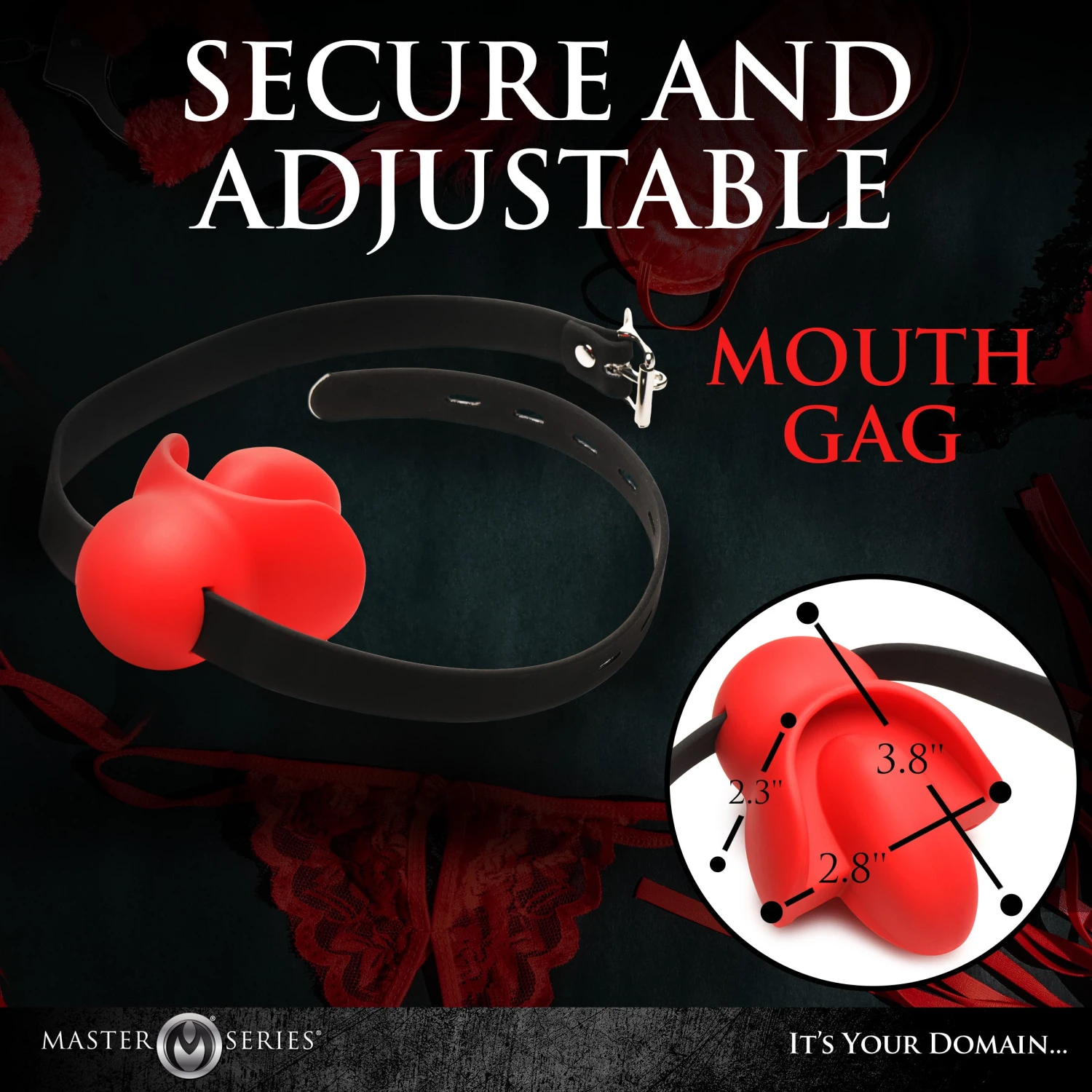 Master Series Gag Order Extreme Silicone Ball Gag 3 Master Series Gag Order Extreme Silicone Ball Gag - Image 3