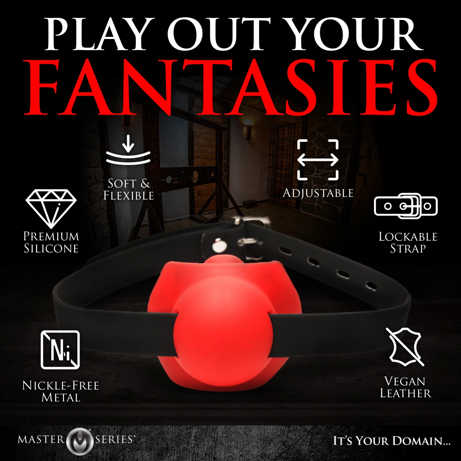 Master Series Gag Order Extreme Silicone Ball Gag 2 Master Series Gag Order Extreme Silicone Ball Gag - Image 2