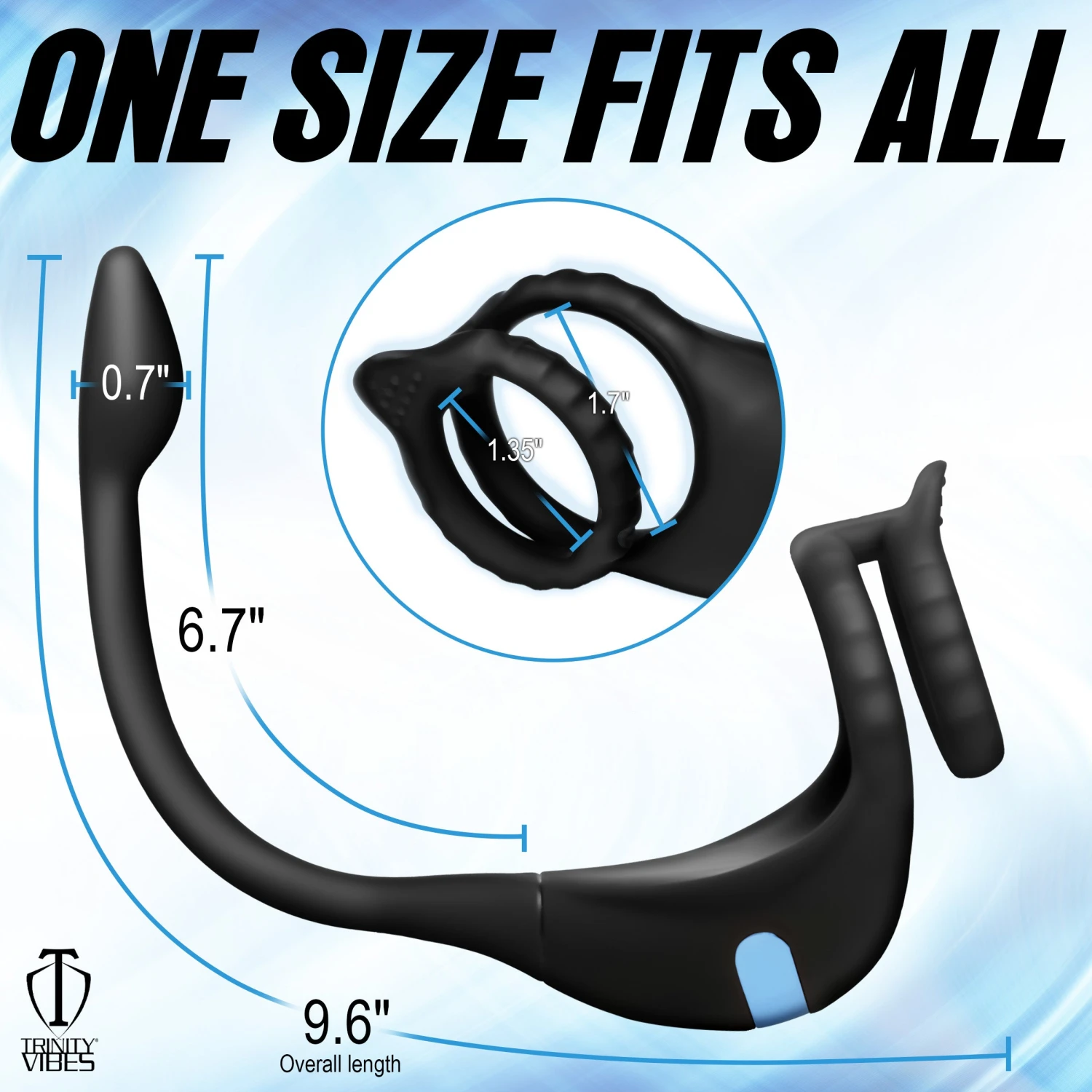 Vibrating Silicone Cock Ring And Anal Stimulator 3 Vibrating Silicone Cock Ring And Anal Stimulator - Image 3