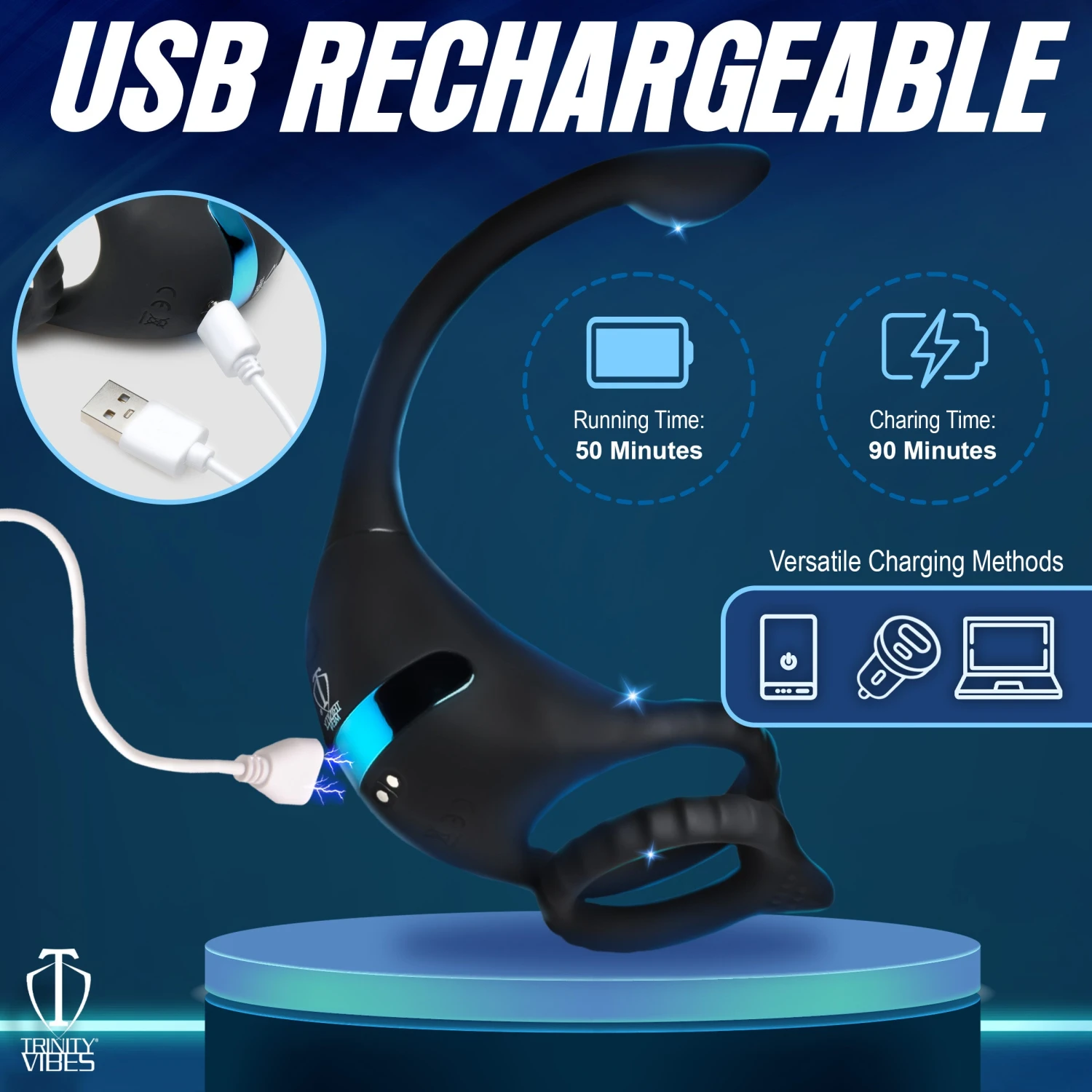 Vibrating Silicone Cock Ring And Anal Stimulator 5 Vibrating Silicone Cock Ring And Anal Stimulator - Image 5