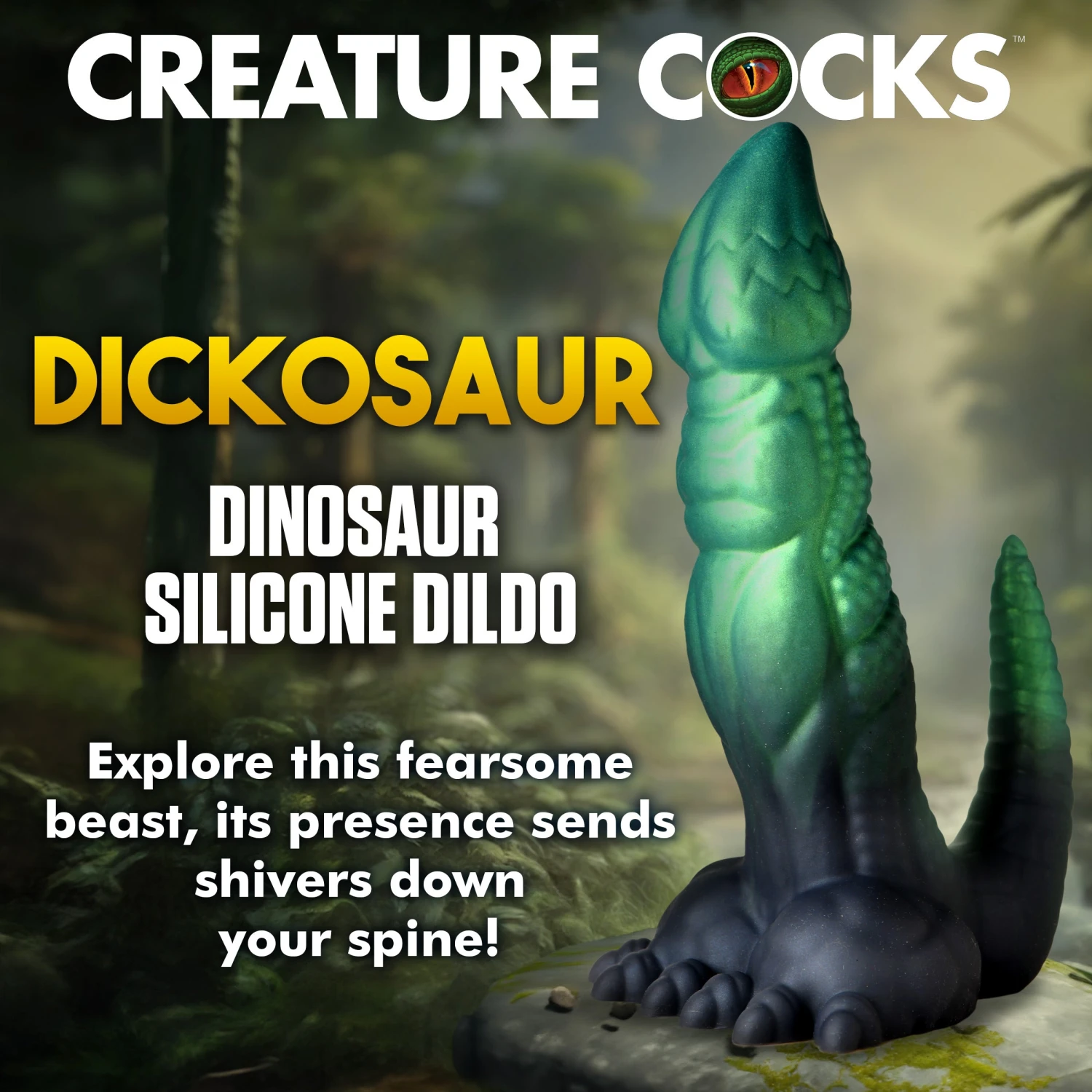Dickosaur Dinosaur Silicone Dildo 2 Dickosaur Dinosaur Silicone Dildo - Image 2