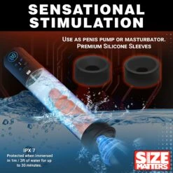 Size Matters Sucking Penis Pump With Digital Display -Boyz Shop AH406 04