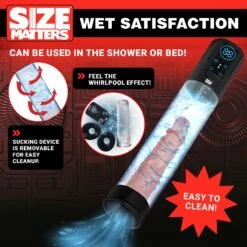 Size Matters Sucking Penis Pump With Digital Display -Boyz Shop AH406 06
