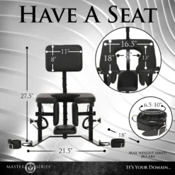 Master Series Pleasure Throne Oral Sex Chair 9 Master Series Pleasure Throne Oral Sex Chair -Boyz Shop AH409 03