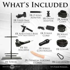 Master Series Ultimate Enforcer Forced Orgasm Tower With Sex Machine -Boyz Shop AH410 06