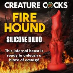 Fire Hound Silicone Dildo 9 Fire Hound Silicone Dildo -Boyz Shop AH414 Small 01