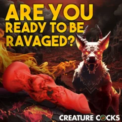 Fire Hound Silicone Dildo 10 Fire Hound Silicone Dildo -Boyz Shop AH414 Small 02