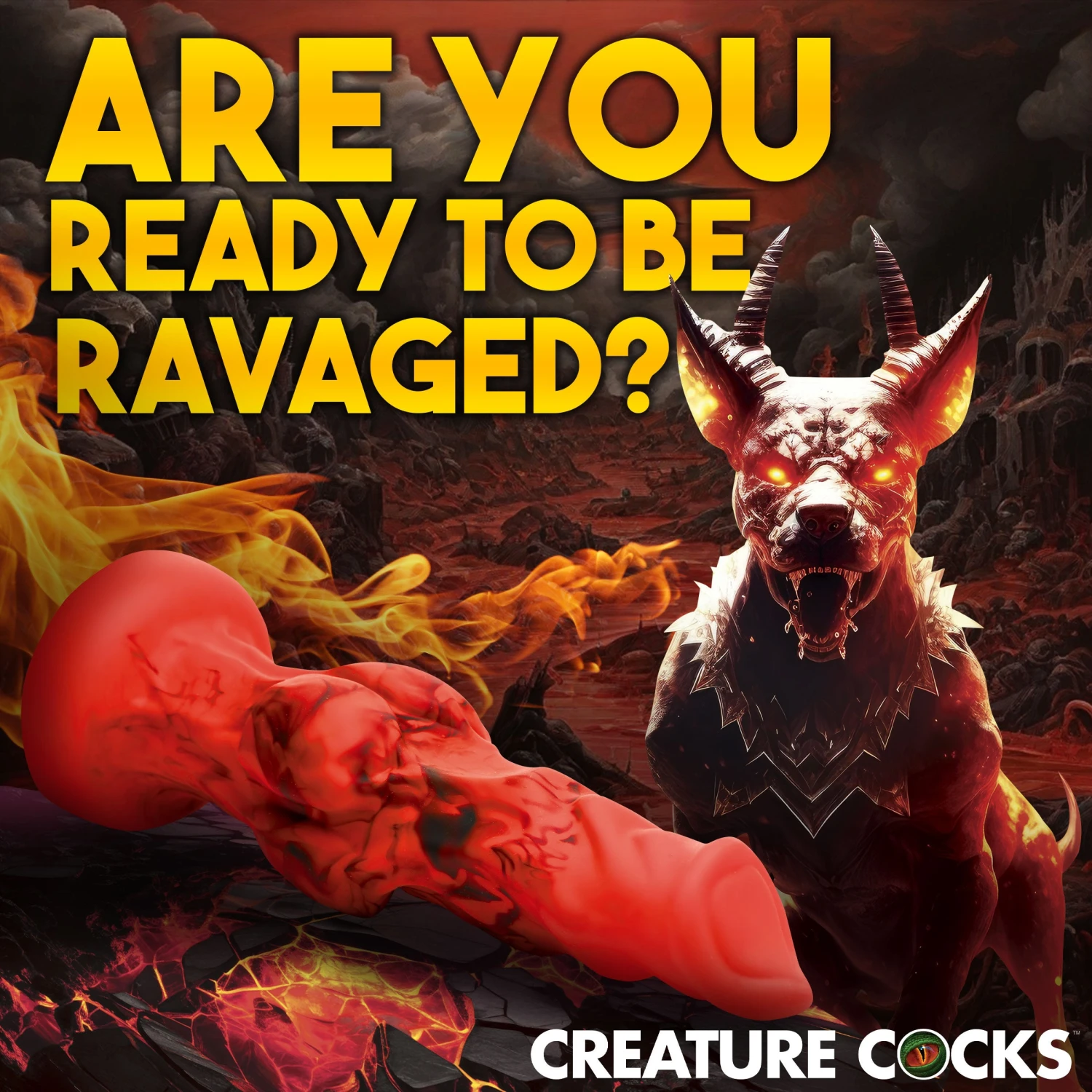 Fire Hound Silicone Dildo 4 Fire Hound Silicone Dildo - Image 4