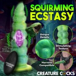 Squirmer Thrusting And Vibrating Silicone Dildo -Boyz Shop AH417 05
