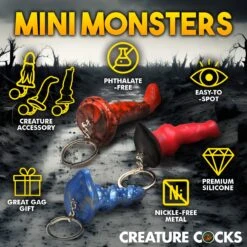 Hell-Hound, Lord Kraken, & King Cobra Silicone Keychain Set -Boyz Shop AH429 04