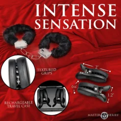 Master Series Dark Grip Wireless Vibrating Nipple Clamps With Rechargeable Case 9 Master Series Dark Grip Wireless Vibrating Nipple Clamps With Rechargeable Case -Boyz Shop AH439 03 M