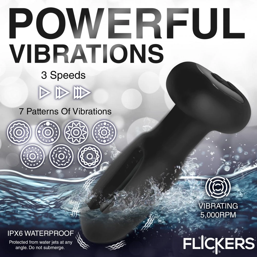 Bum Flick Vibrating And Flicking Silicone Butt Plug With Remote 3 Bum Flick Vibrating And Flicking Silicone Butt Plug With Remote - Image 3